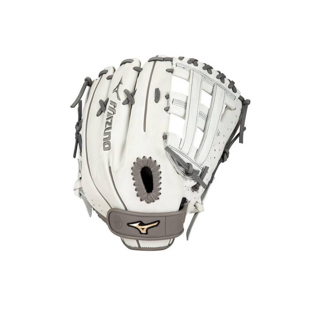 Luva Mizuno Softball Prime Elite Outfield Fastpitch 13" - Mulher - Branco/Cinzentas - SHGIF5148